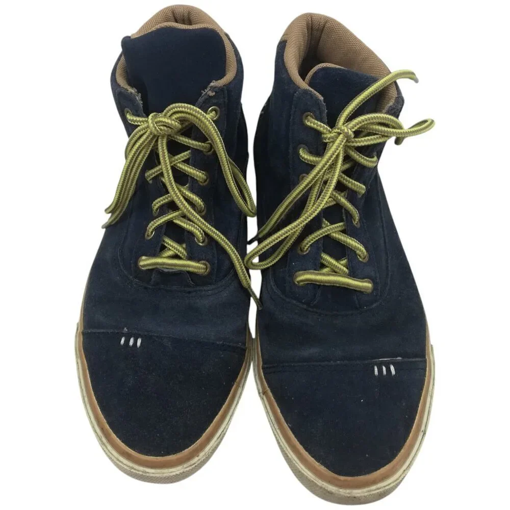 Radii High Top Suede Tennis Shoes Boots Size 10 Blue Brown Skateboard Napoli Mid